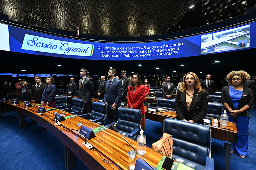 Sessão especial do Senado destaca importância da Defensoria Pública da União