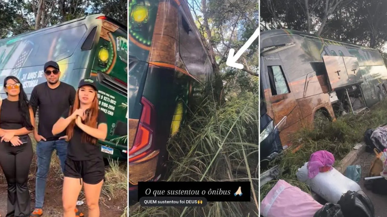 Banda Mastruz com Leite se envolve em acidente de ônibus