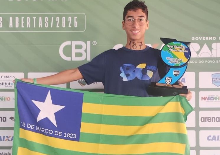 Nadador piauiense conquista ouro em etapa nacional de águas abertas