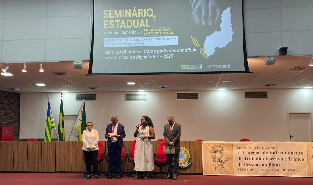 Piauí lança campanha contra trabalho escravo e tráfico de pessoas durante seminário em Teresina