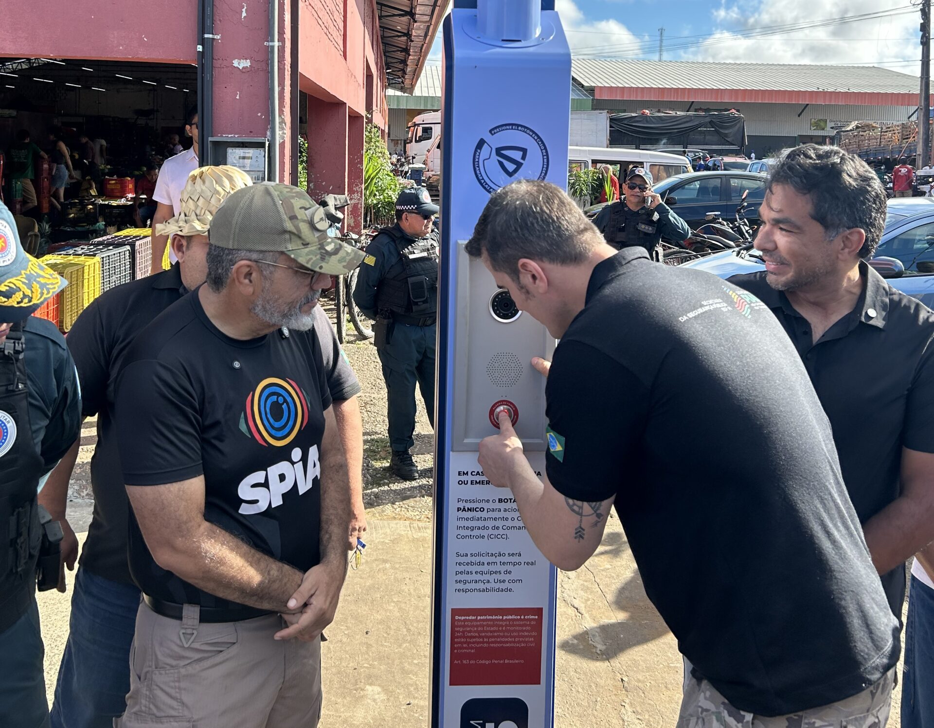 SPiA: Nova Ceasa recebe totem inteligente para reforçar monitoramento e agilizar resposta policial