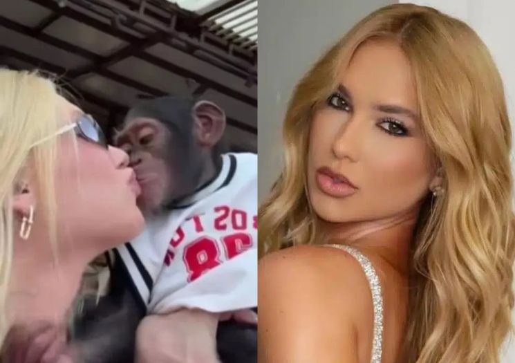 Vídeo de Virginia beijando macaco vira alvo de racismo contra Vini Jr.