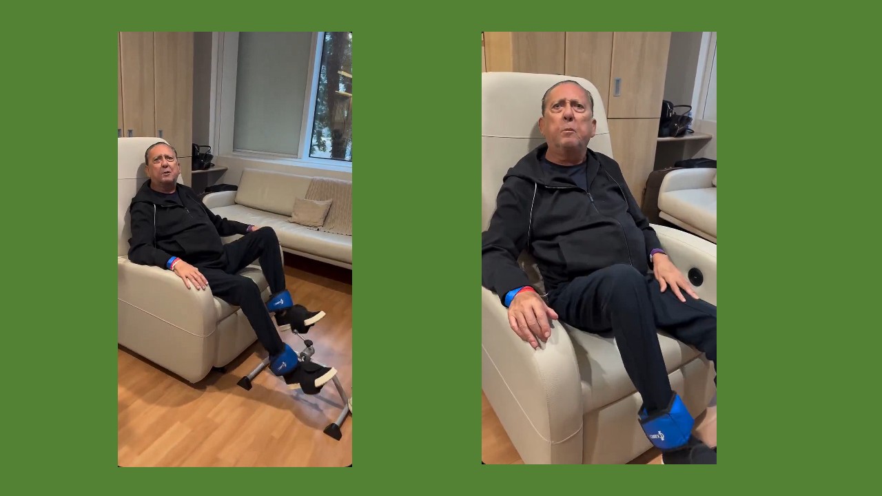 Galvão Bueno aparece em vídeo, faz cirurgia e garante recuperação tranquila