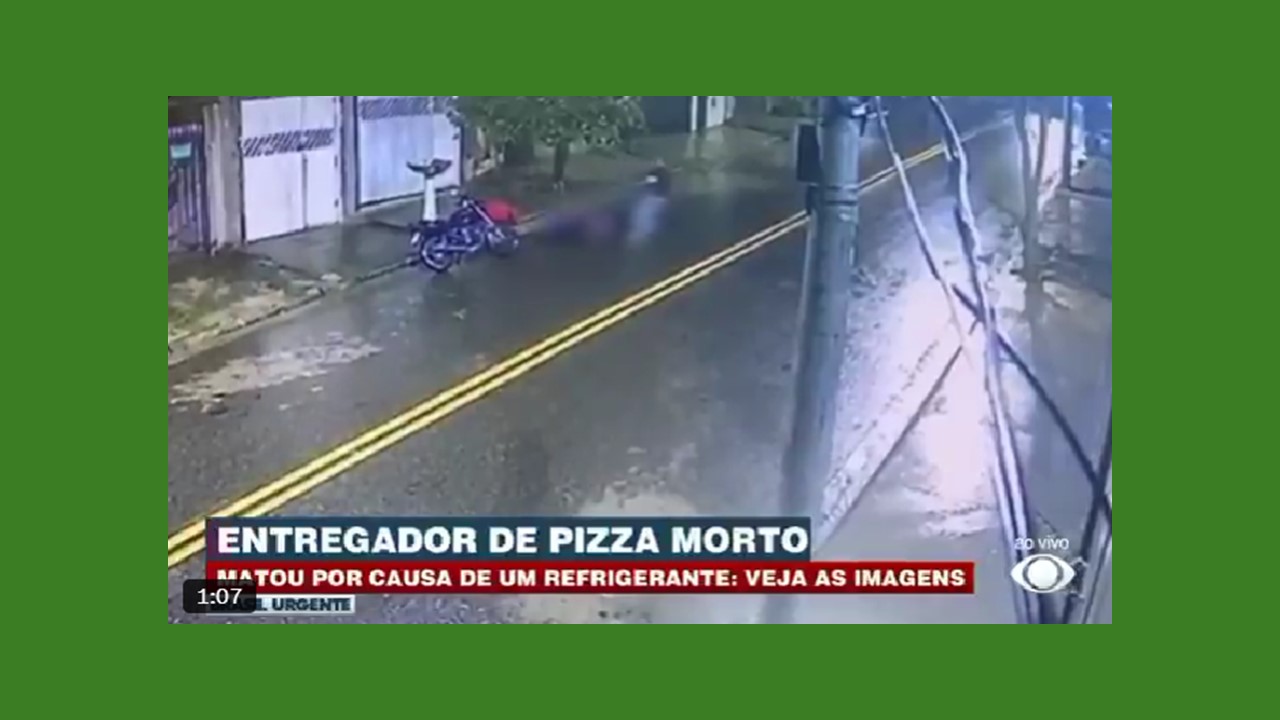 Entregador de pizza é morto a tiros, em SP, por falta de refrigerante em pedido