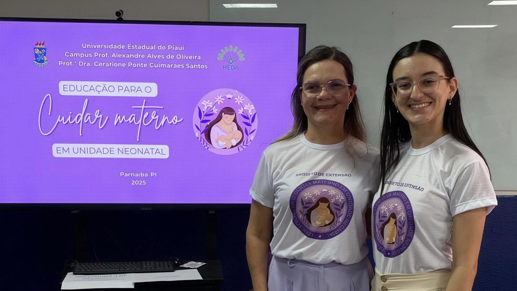 Projeto da Uespi orienta mães sobre cuidados com recém-nascidos no Hospital Estadual de Parnaíba