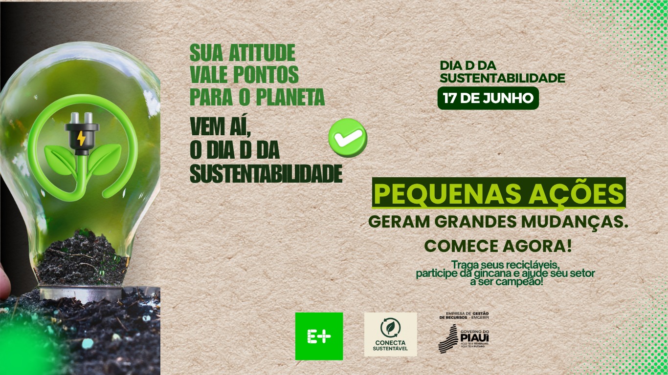 Emgerpi realiza campanha para incentivar responsabilidade ambiental entre os servidores do órgão