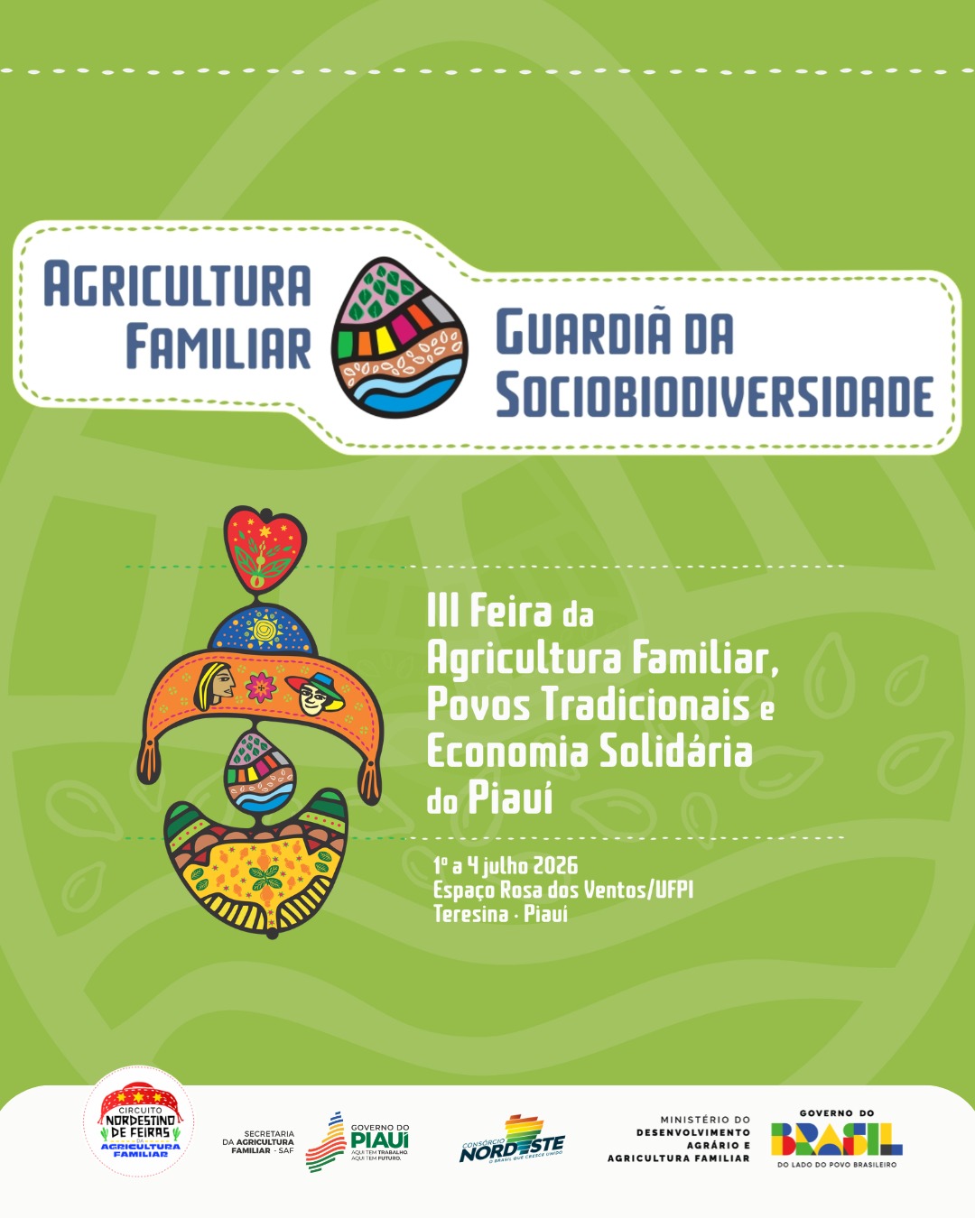 SAF lança nova edição da Feira da Agricultura Familiar, Povos Tradicionais e Economia Solidária nesta segunda (8)