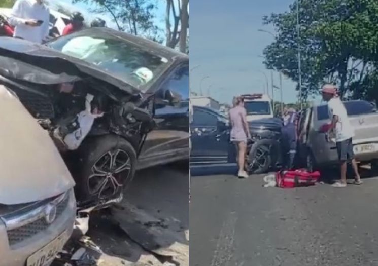 Acidente entre veículos deixa motociclista gravemente ferido na zona Sul de Teresina