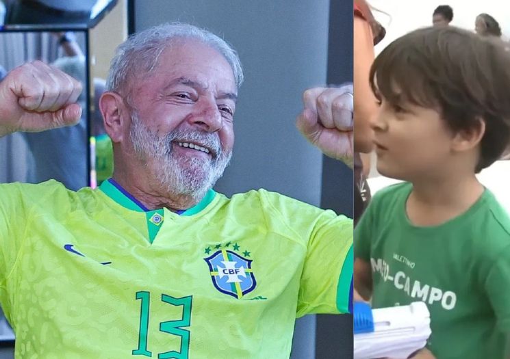 VÍDEO: A criança que sempre soube que Lula era o craque