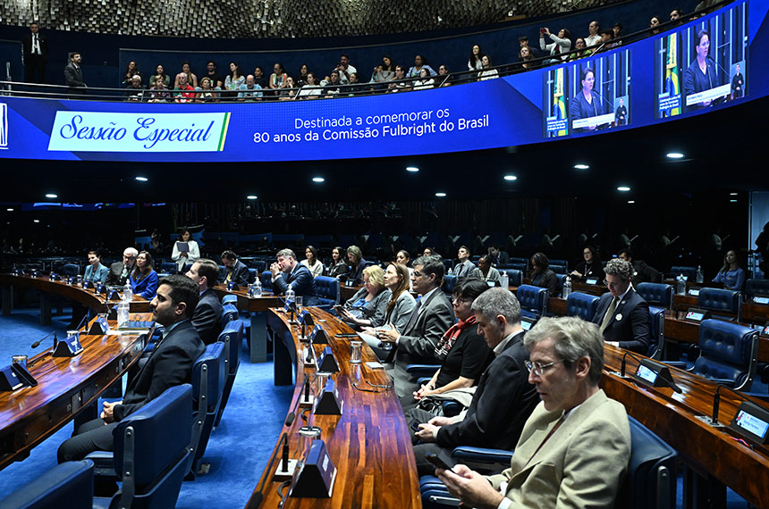 Senado celebra 80 anos do programa de intercâmbio acadêmico da Fulbright