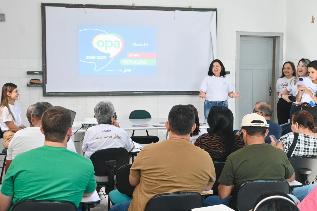 Encontros em Floriano e Picos orientam lideranças comunitárias para etapa de votação do OPA 2026-2027
