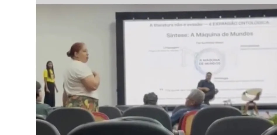VÍDEO: Mulher cobra pensão de palestrante no Salipi em Teresina