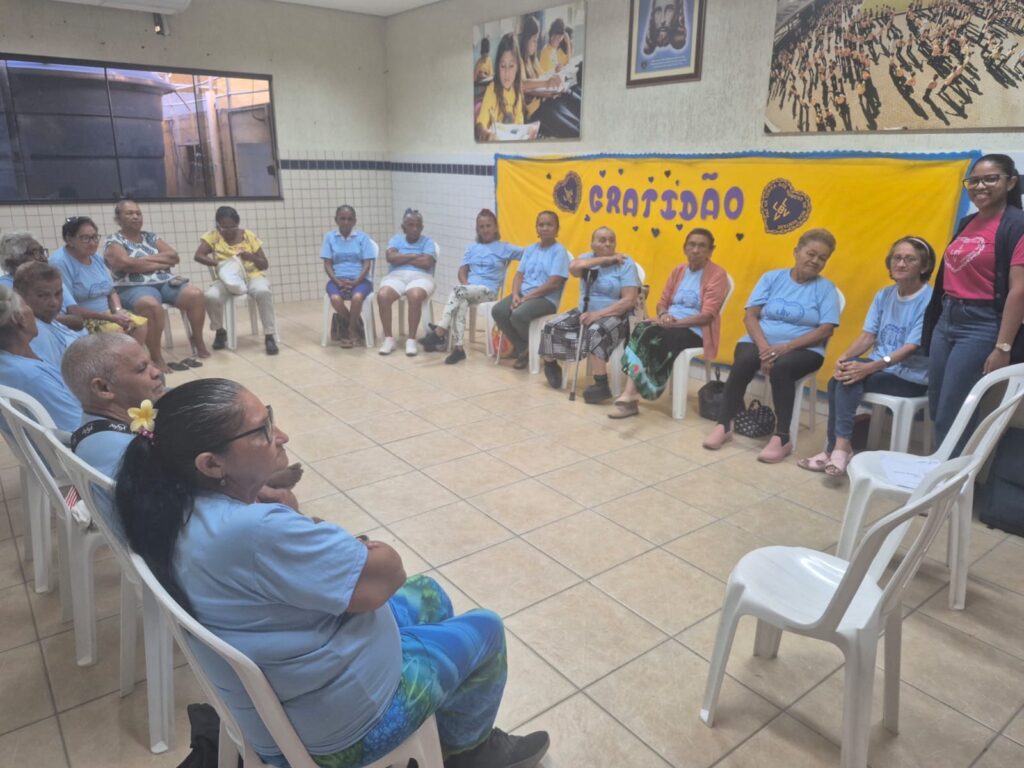 Junho Violeta: Sasc promove roda de conversa para pessoas idosas assistidas pela LBV em Teresina