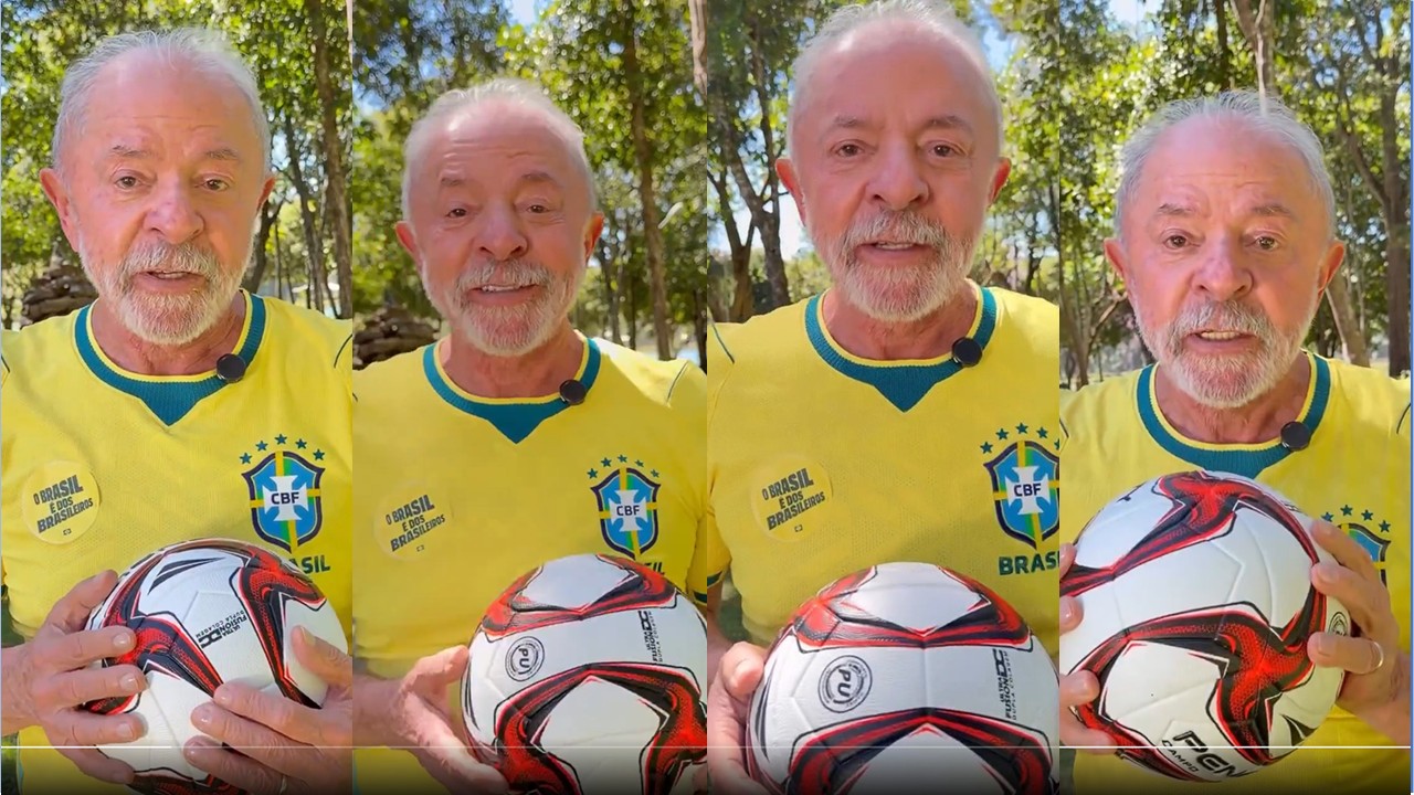 “Copa do Mundo a gente não disputa, a gente ganha”, diz Lula em racado aos jogadores e Carlo Ancelotti