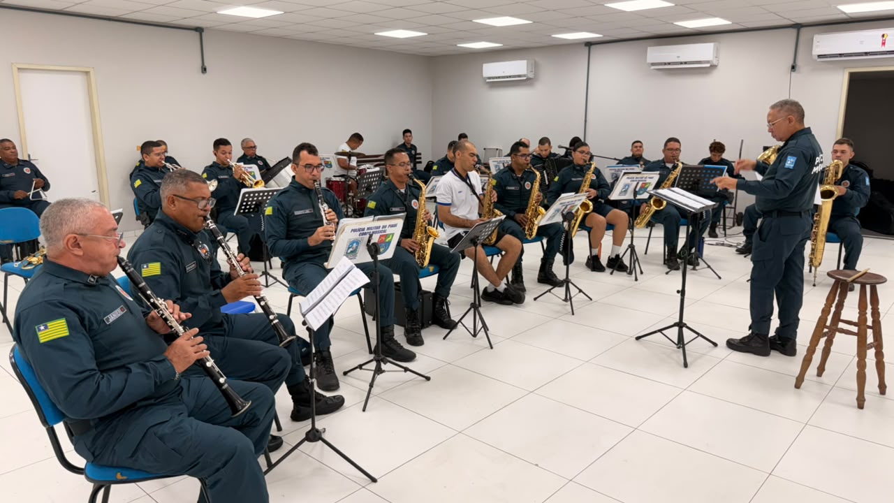 Aniversário da Polícia Militar do Piauí será comemorado com apresentação gratuita do corpo musical da corporação na quinta (18)