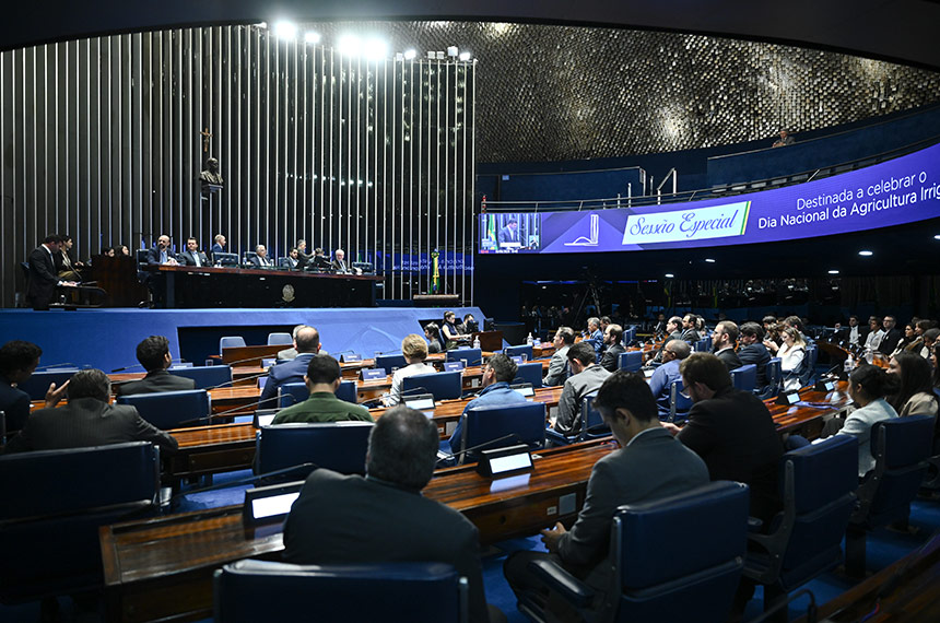 Sessão especial aponta caráter estratégico da irrigação
